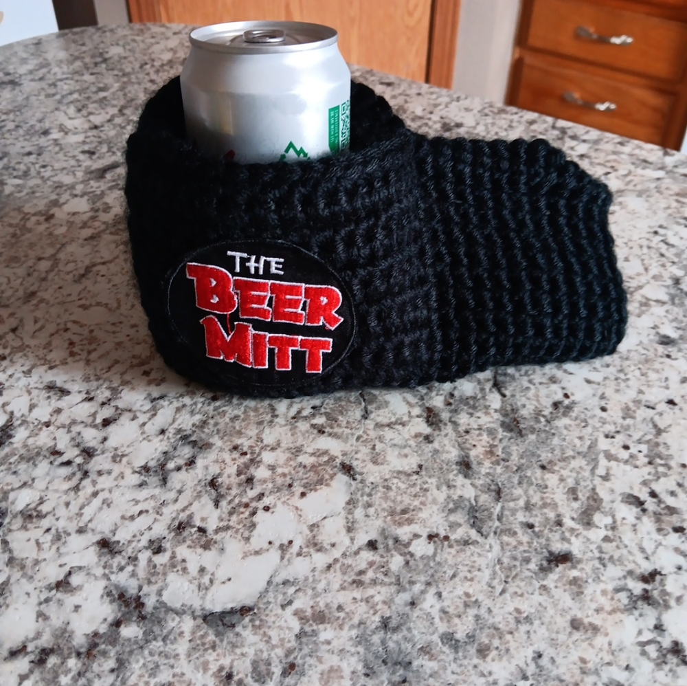 The Original Beer Mitt New Without Tags Black One Size Fits All
